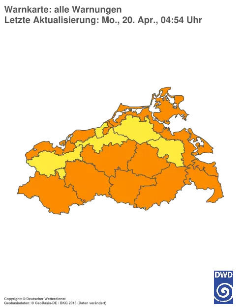 Aktuelle Wetterwarnungen für %region%